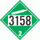 UN 3158 - Non-Flammable Gas Class 2.2 Placards