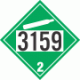 UN 3159 - Non-Flammable Gas Class 2.2 Placards