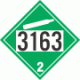 UN 3163 - Non-Flammable Gas Class 2.2 Placards