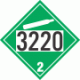 UN 3220 - Non-Flammable Gas Class 2.2 Placards