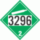 UN 3296 - Non-Flammable Gas Class 2.2 Placards