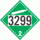 UN 3299 - Non-Flammable Gas Class 2.2 Placards