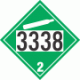 UN 3338 - Non-Flammable Gas Class 2.2 Placards