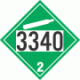 UN 3340 - Non-Flammable Gas Class 2.2 Placards