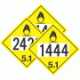 DOT Pre-Numbered Oxidizer Class 5.1 Placards