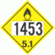 UN 1453 - Oxidizer Class 5.1 Placards