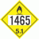 UN 1465 - Oxidizer Class 5.1 Placards