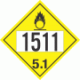 UN 1511 - Oxidizer Class 5.1 Placards