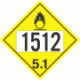 UN 1512 - Oxidizer Class 5.1 Placards