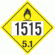 UN 1515 - Oxidizer Class 5.1 Placards