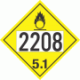 UN 2208 - Oxidizer Class 5.1 Placards