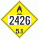 UN 2426 - Oxidizer Class 5.1 Placards