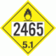 UN 2465 - Oxidizer Class 5.1 Placards