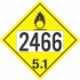 UN 2466 - Oxidizer Class 5.1 Placards