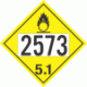 UN 2573 - Oxidizer Class 5.1 Placards