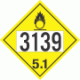 UN 3139 - Oxidizer Class 5.1 Placards