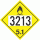 UN 3213 - Oxidizer Class 5.1 Placards