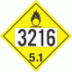 UN 3216 - Oxidizer Class 5.1 Placards