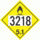 UN 3218 - Oxidizer Class 5.1 Placards