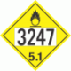 UN 3247 - Oxidizer Class 5.1 Placards