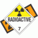 DOT Pre-Numbered Radioactive Class 7 Placards