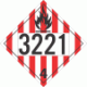 UN 3221 - Flammable Solid Class 4.1 Placards