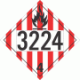 UN 3224 - Flammable Solid Class 4.1 Placards