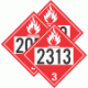 DOT Pre-Numbered Flammable Class 3 Placards