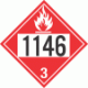 UN 1146 - Flammable Class 3 Placards