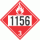 UN 1156 - Flammable Class 3 Placards