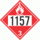 UN 1157 - Flammable Class 3 Placards