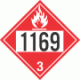 UN 1169 - Flammable Class 3 Placards