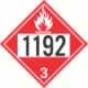 UN 1192 - Flammable Class 3 Placards