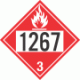 UN 1267 - Flammable Class 3 Placards