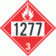 UN 1277 - Flammable Class 3 Placards