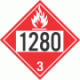 UN 1280 - Flammable Class 3 Placards