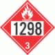 UN 1298 - Flammable Class 3 Placards