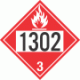 UN 1302 - Flammable Class 3 Placards