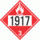 UN 1917 - Flammable Class 3 Placards