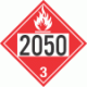 UN 2050 - Flammable Class 3 Placards