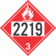 UN 2219 - Flammable Class 3 Placards