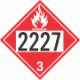 UN 2227 - Flammable Class 3 Placards