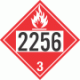 UN 2256 - Flammable Class 3 Placards