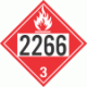 UN 2266 - Flammable Class 3 Placards