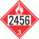 UN 2456 - Flammable Class 3 Placards