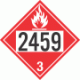 UN 2459 - Flammable Class 3 Placards