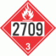 UN 2709 - Flammable Class 3 Placards