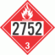 UN 2752 - Flammable Class 3 Placards