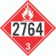 UN 2764 - Flammable Class 3 Placards