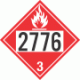 UN 2776 - Flammable Class 3 Placards